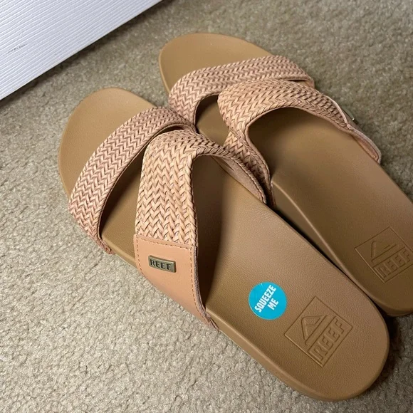 Reef Beige Slide Sandals - Picture 3 of 11